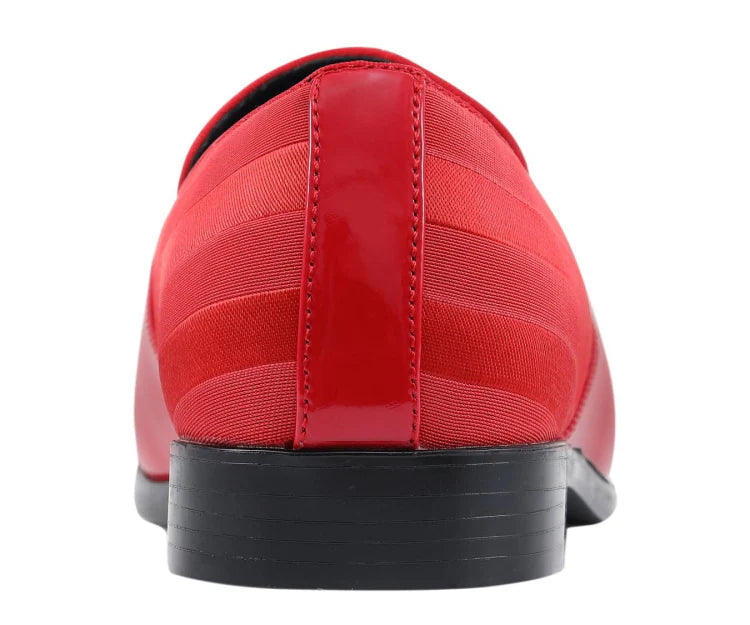 Men Dress Shoe Mat Red