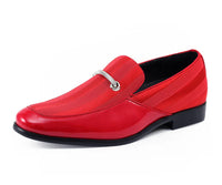 Men Dress Shoe Mat Red