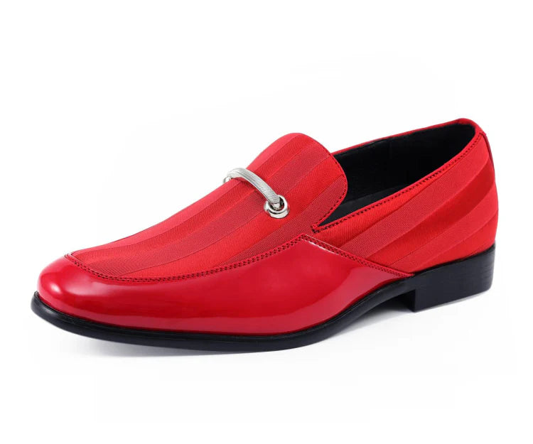 Men Dress Shoe Mat Red