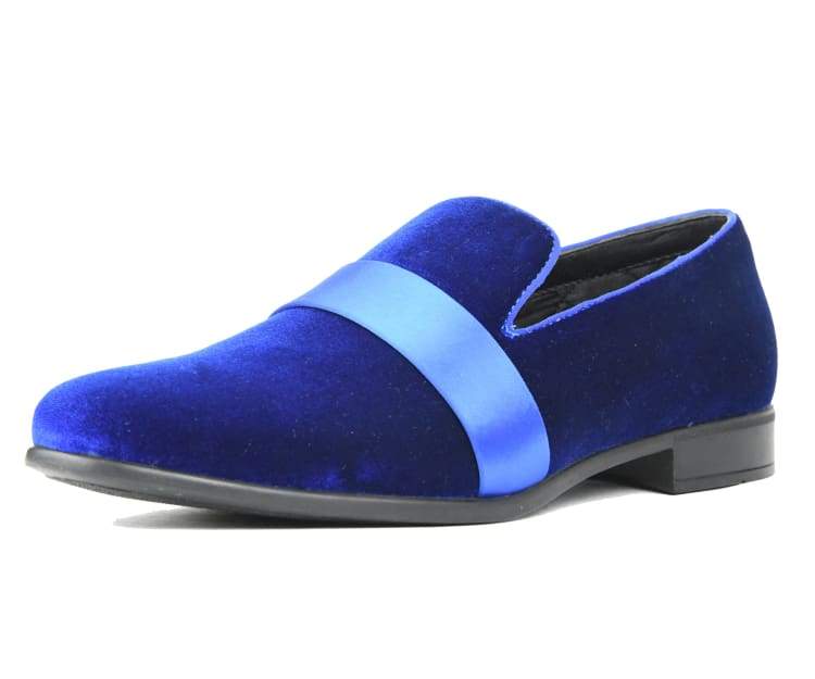 Men Dress Shoes-Knight Royal Blue - Church Suits For Less