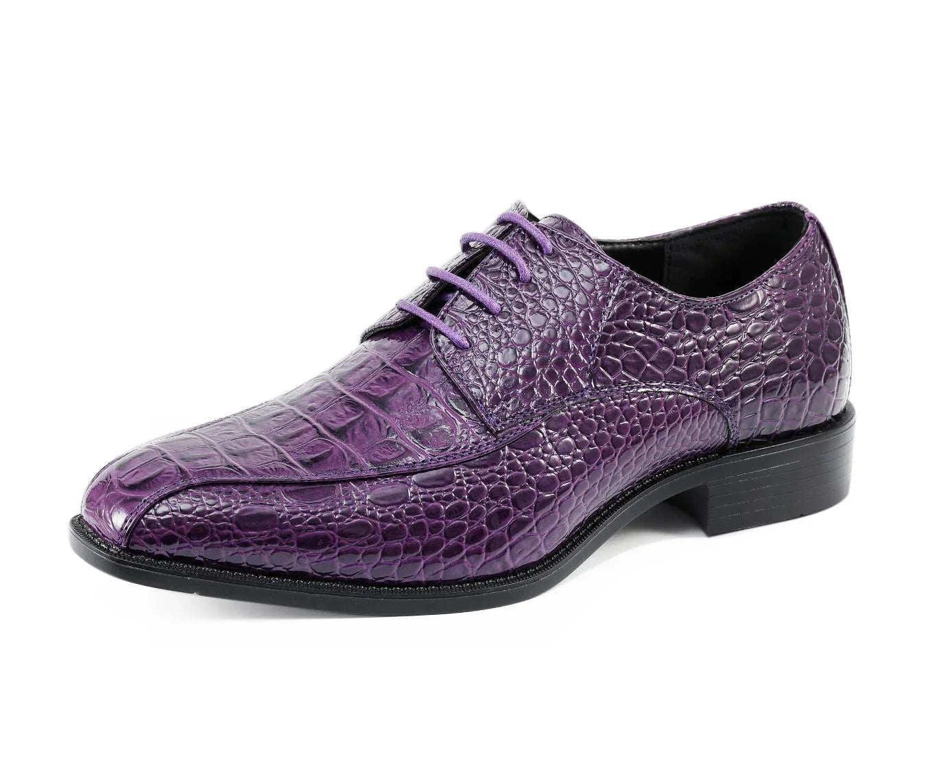 Men Dress Shoes Harvey Purple - Church Suits For Less