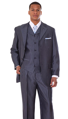 Milano Moda Suit 5802V5C-Navy - Church Suits For Less
