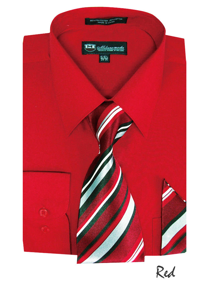 Milano Moda Shirt SG21C-Red - Church Suits For Less
