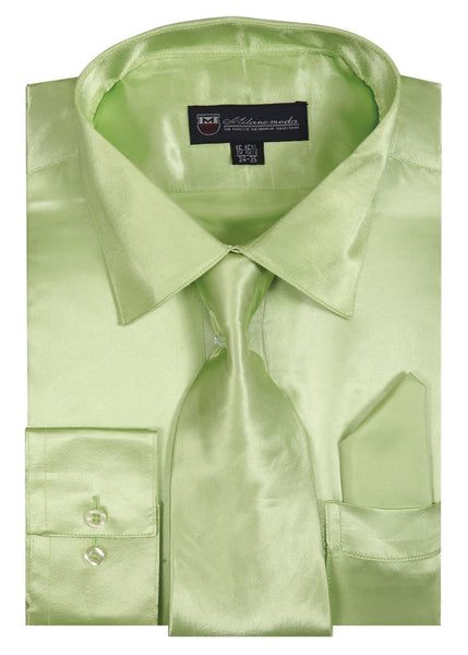 Milano Moda Shirt SG08C-Lime | Church suits for less