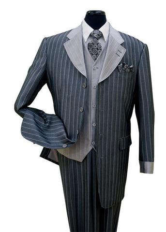 Milano Moda Suit 2911VC-Navy