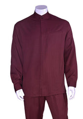 Fortino Landi Walking Set M2826C-Burgundy - Church Suits For Less