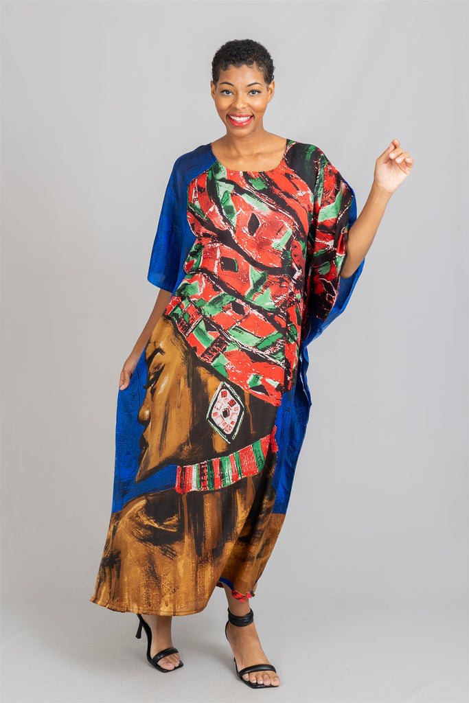 Women Kaftan Dress PNA1445A - Church Suits For Less