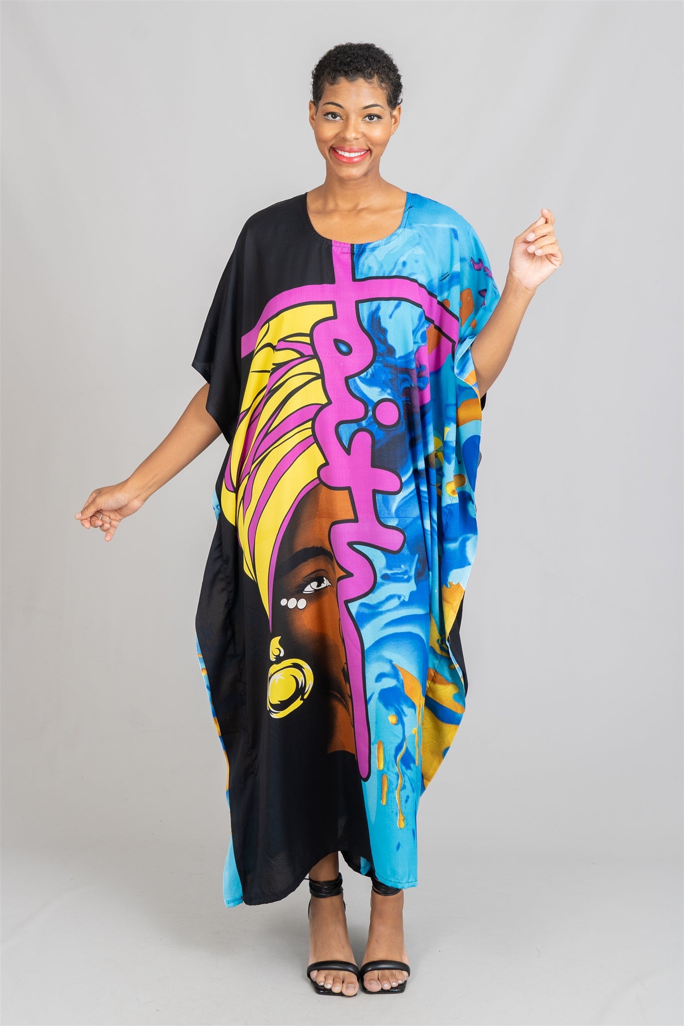 Women Kaftan Dress PNA1458A - Church Suits For Less
