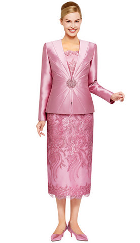 Nina Massini Church Suit 2470-Pink
