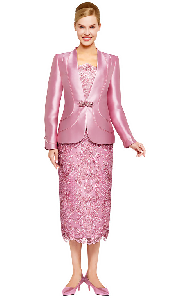 Nina Massini Church Suit 3062-Rose - Church Suits For Less