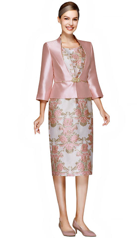 Nina Nischelle Dress 3633C-Pink - Church Suits For Less
