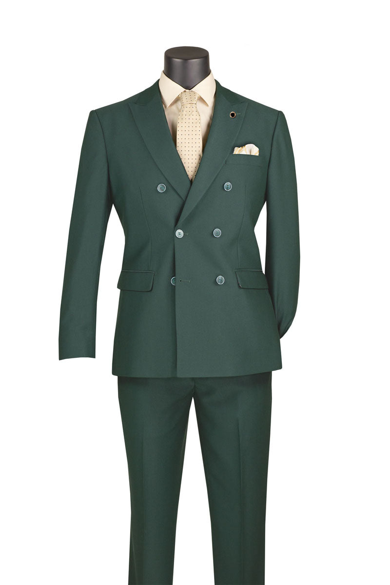 Slim Fit Men Suit SDB-1 hunter green