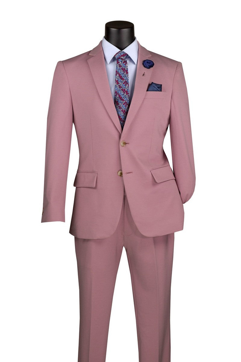 Slim Fit Men Suit SDX-3 Pink