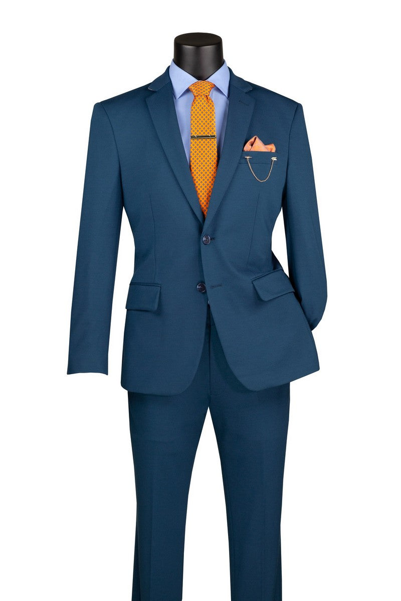 Slim Fit Men Suit SDX-3   TEAL