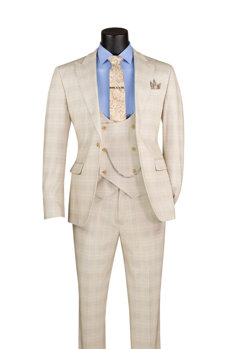Slim Fit Men Suit SV1W-1 BIRCH