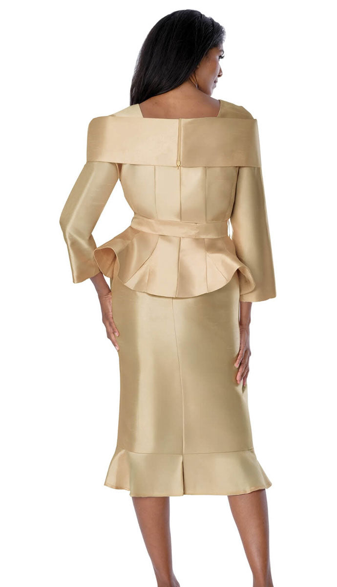 Elegant Women Church Suit 600932-Champagne