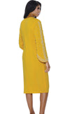 Stellar Looks Church Dress 600551C-Gold - Church Suits For Less
