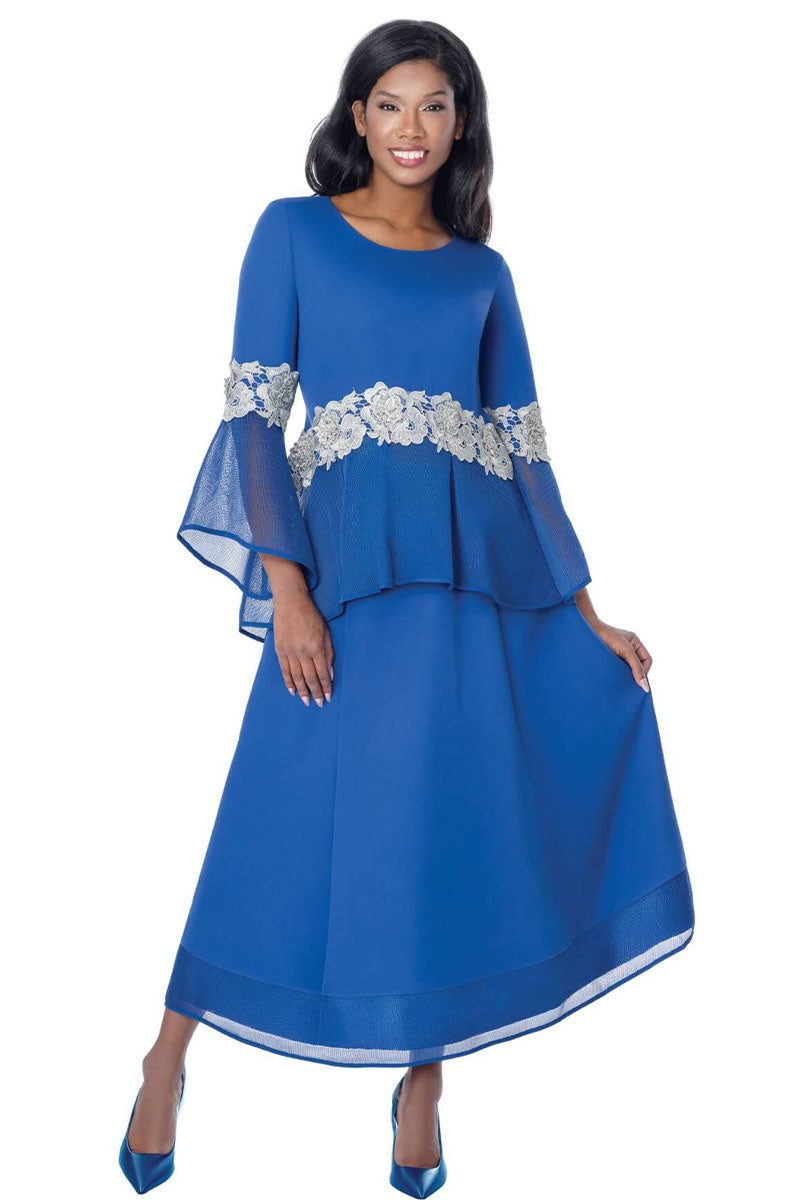 Stellar Looks Women Church Suit 601182-Royal Blue