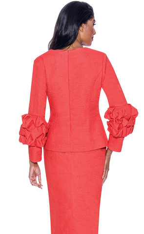Stellar Looks Skirt Suit 2012-Coral - Church Suits For Less