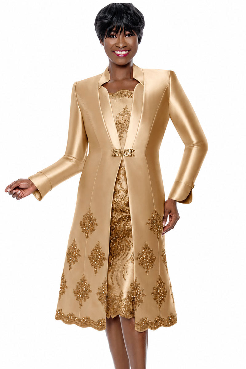 Susanna Church Dress 3038-Gold