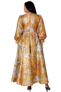Tally Taylor Church Dress 4848-Yellow/Multi