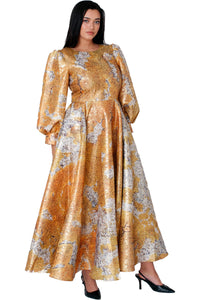 Tally Taylor Church Dress 4848-Yellow/Multi