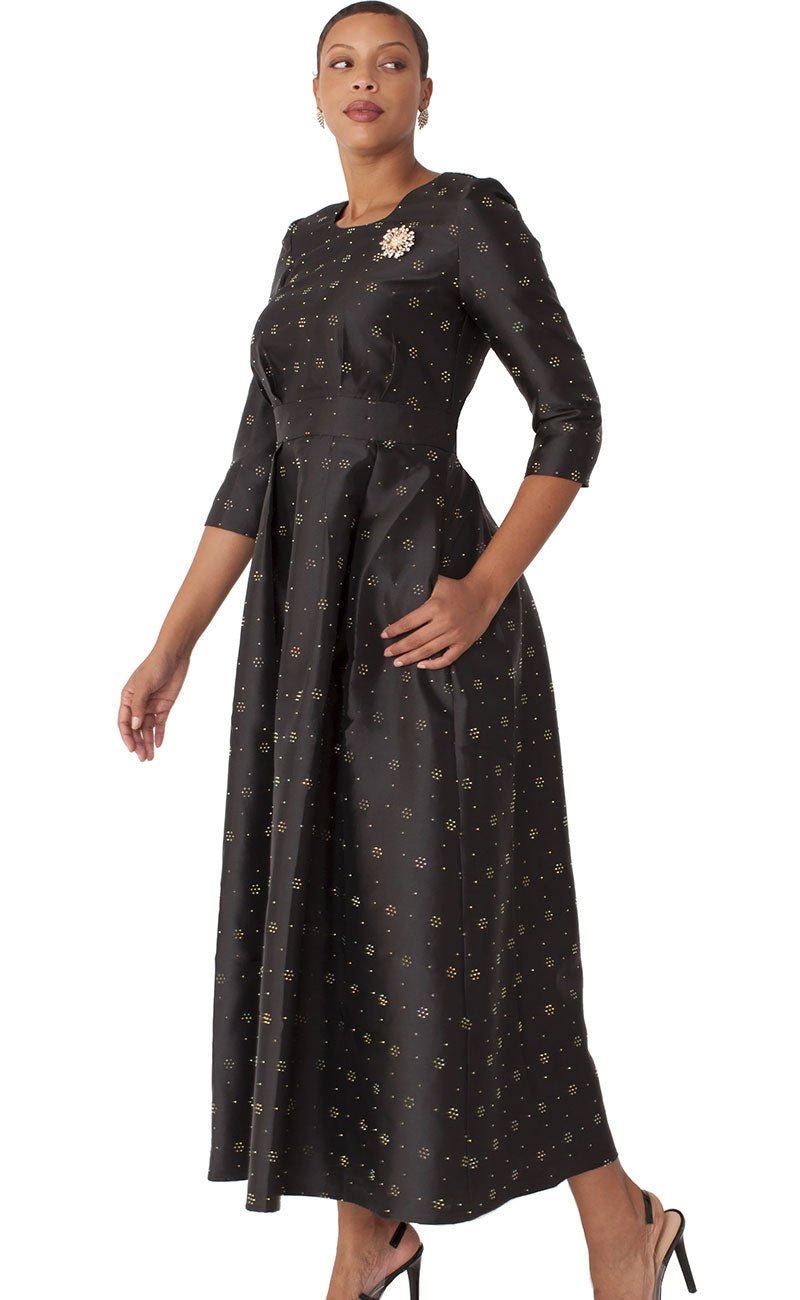 Tally Taylor Church Dress 4826-Black - Church Suits For Less