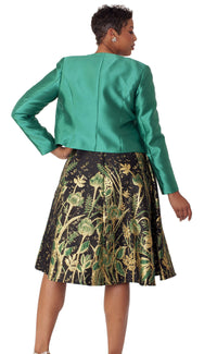 Tally Taylor Church Dress 4853-Emerald - Church Suits For Less