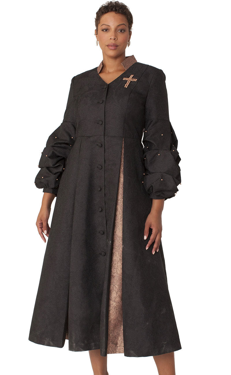 Robe Less Tally Taylor Church Robe 4850-Black/Gold – Church suits for less