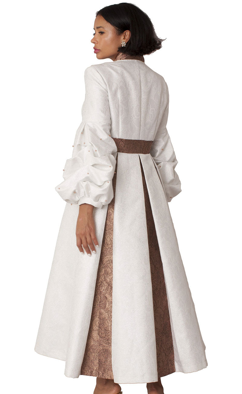 Robe Less Tally Taylor Church Robe 4850-White/Gold – Church suits for less