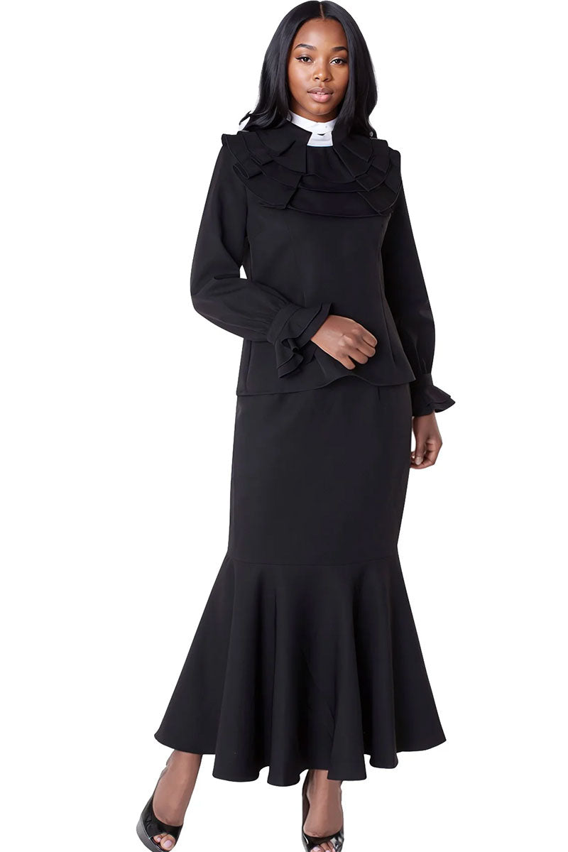 Designer Church Suits 4601C-Black/White