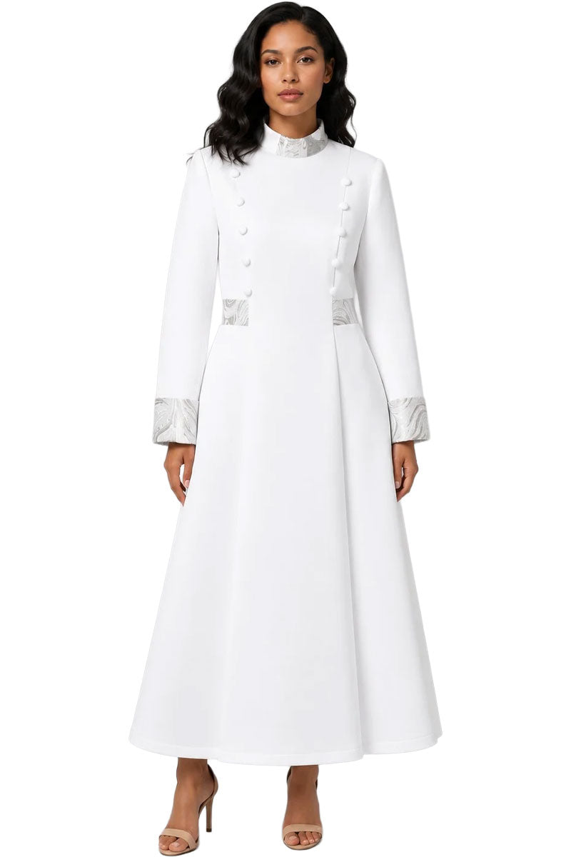 Tally Taylor Robe 41142-White/Silver
