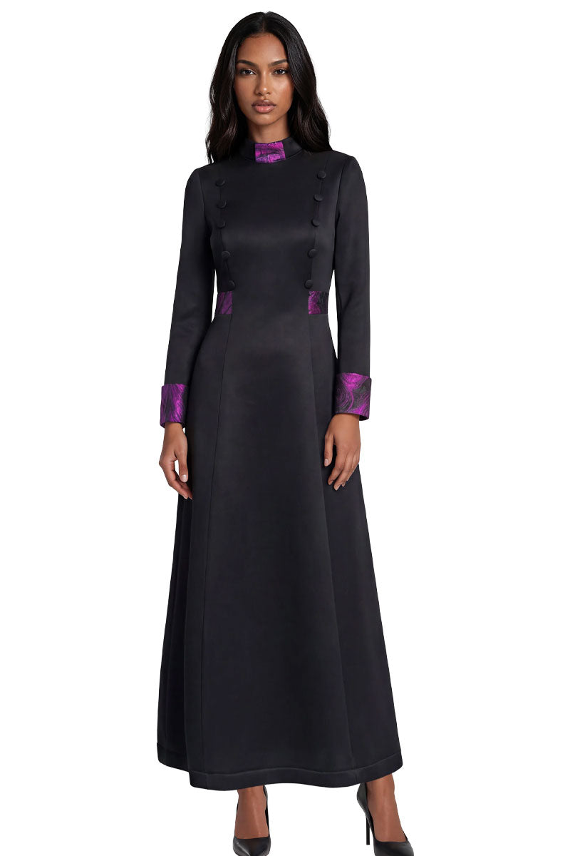 Tally Taylor Robe 41142-Black/Purple