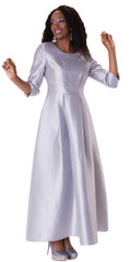 Tally Taylor Church Dress 4497-Silver - Church Suits For Less