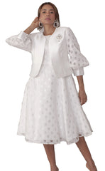 Tally Taylor Dress 4818-White - Church Suits For Less