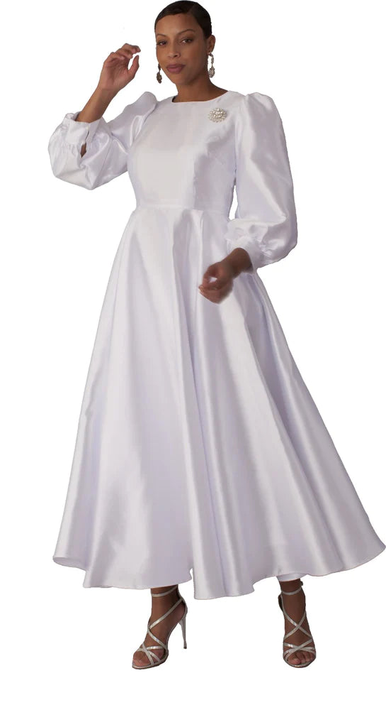 Taylor Dress 4820-White - Church Suits For Less