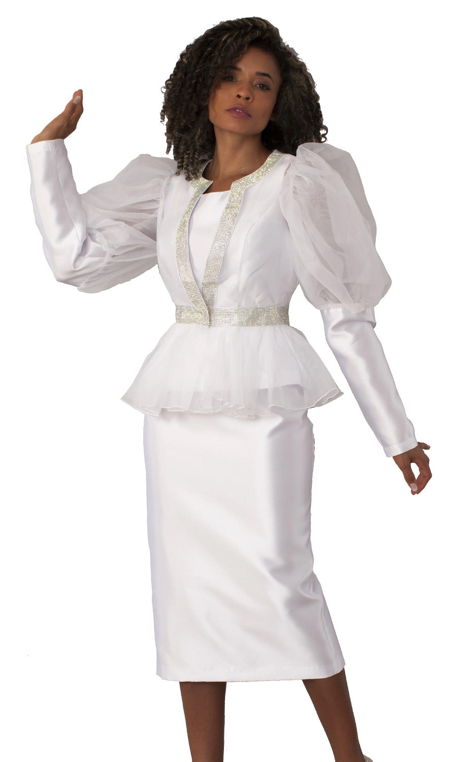 Tally Taylor Church Suit 4815-White - Church Suits For Less