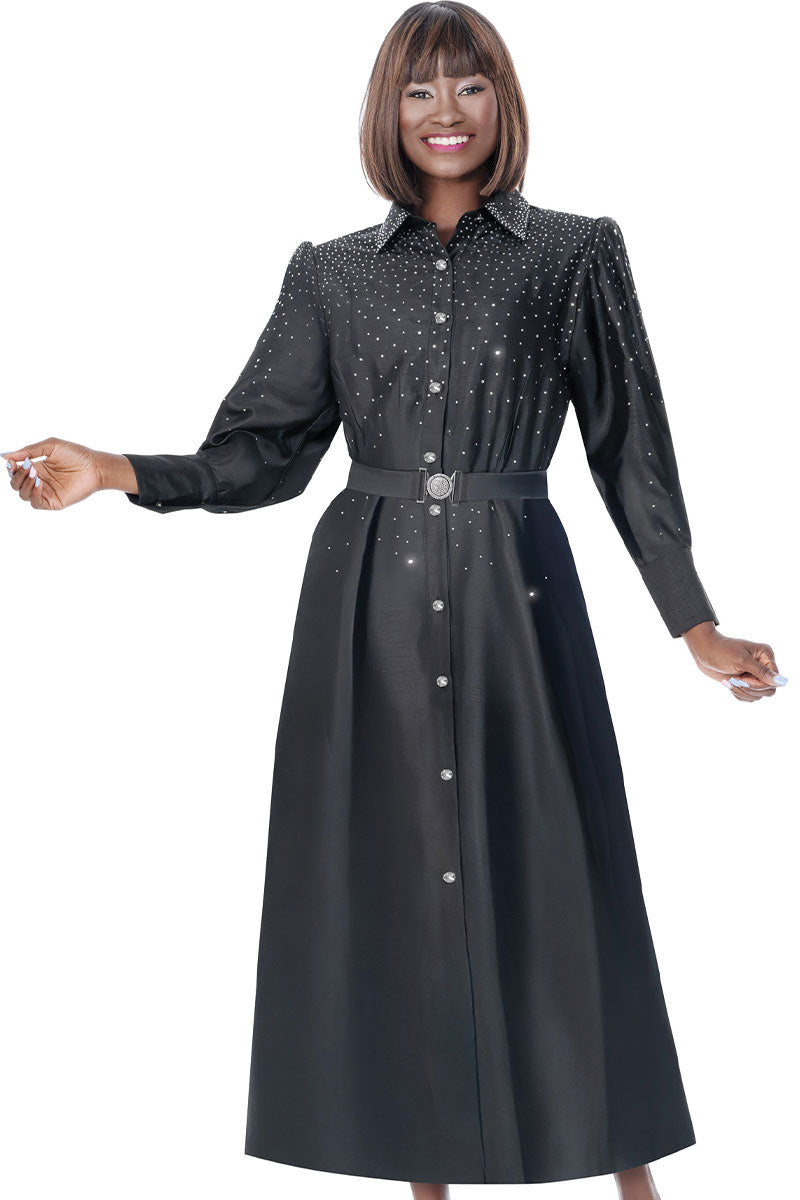 Terramina Church Dress 7031-Black