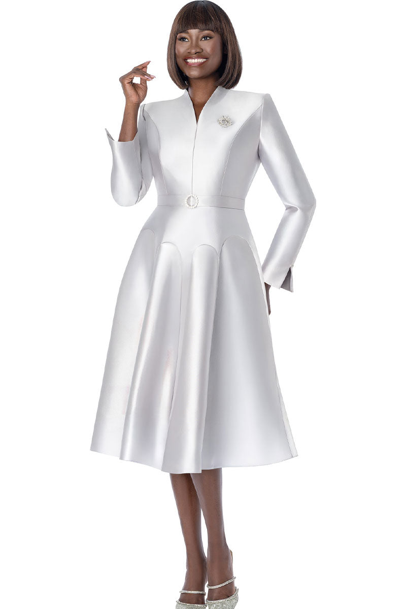 Terramina Church Dress 7045-White
