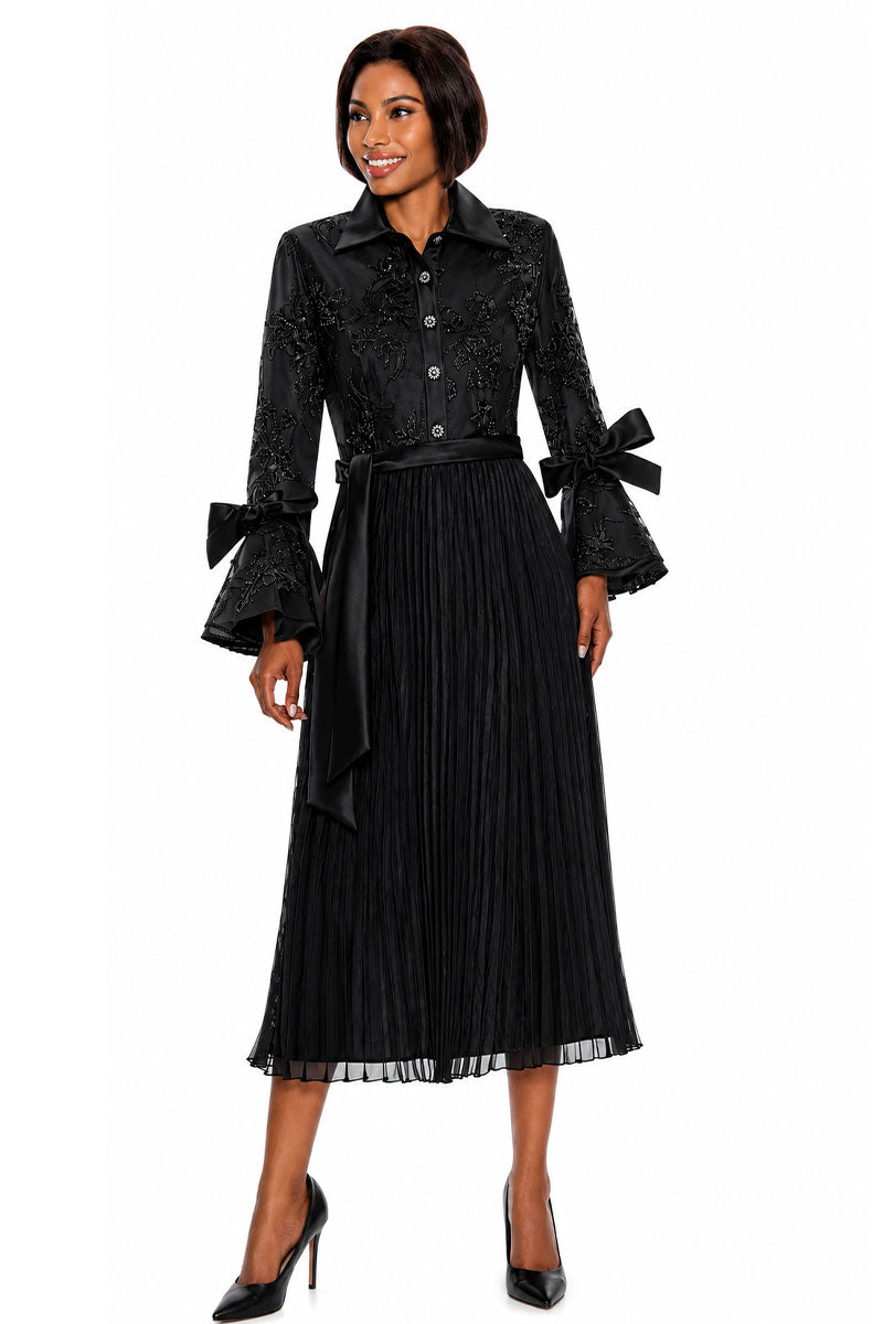 Terramina Church Dress 7054C-Black