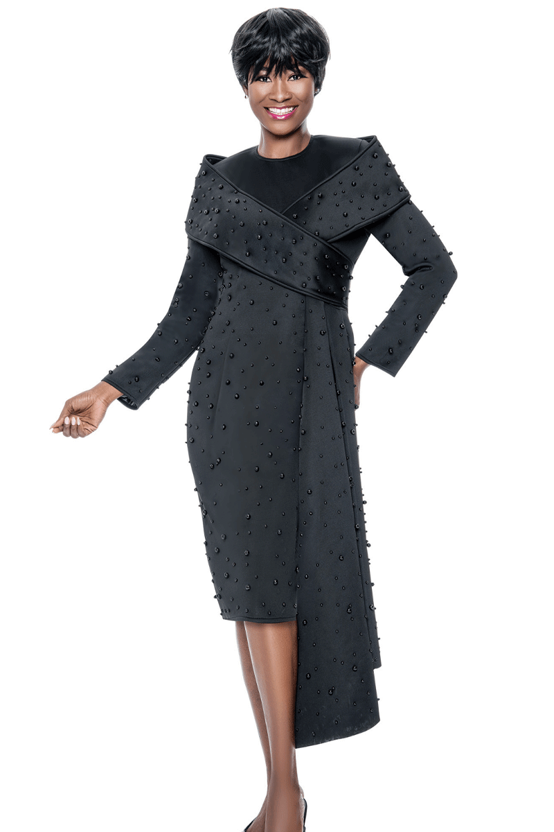 Terramina Church Dress 7111-Black