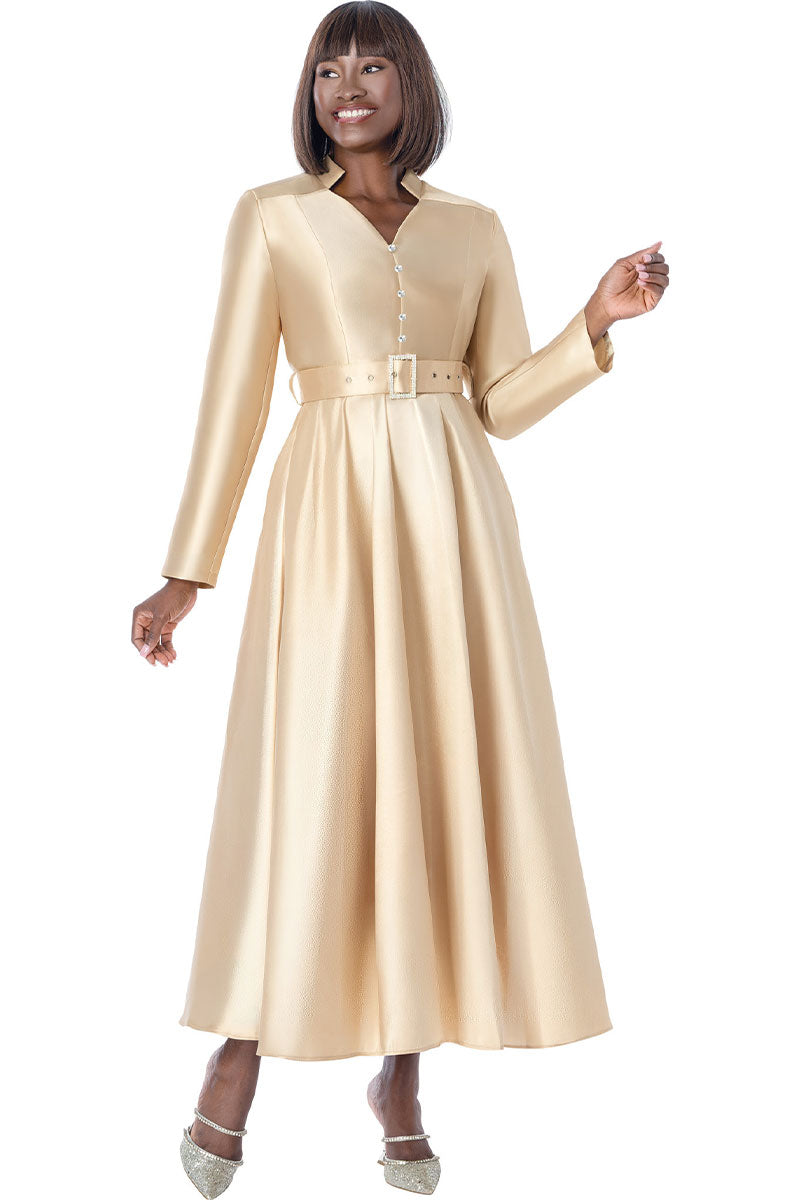 Terramina Church Dress 7372-Gold