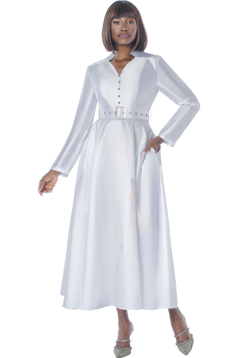 Terramina Church Dress 7372-White