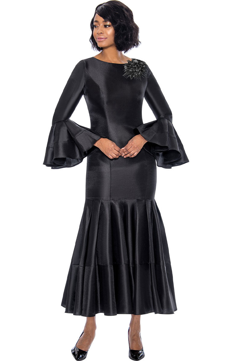 Terramina Church Dress 7764-Black