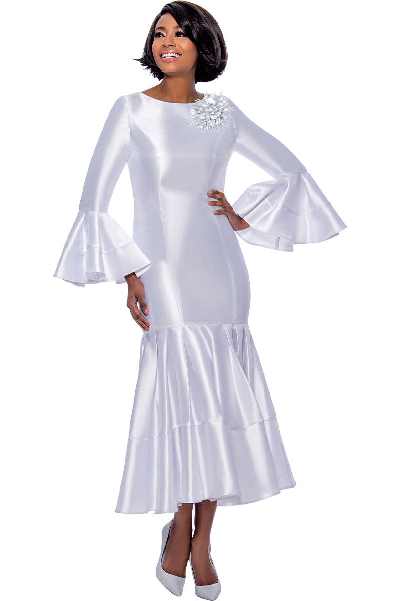 Terramina Church Dress 7764-White