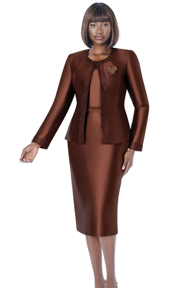 Terramina Church Suit 7637-Brown