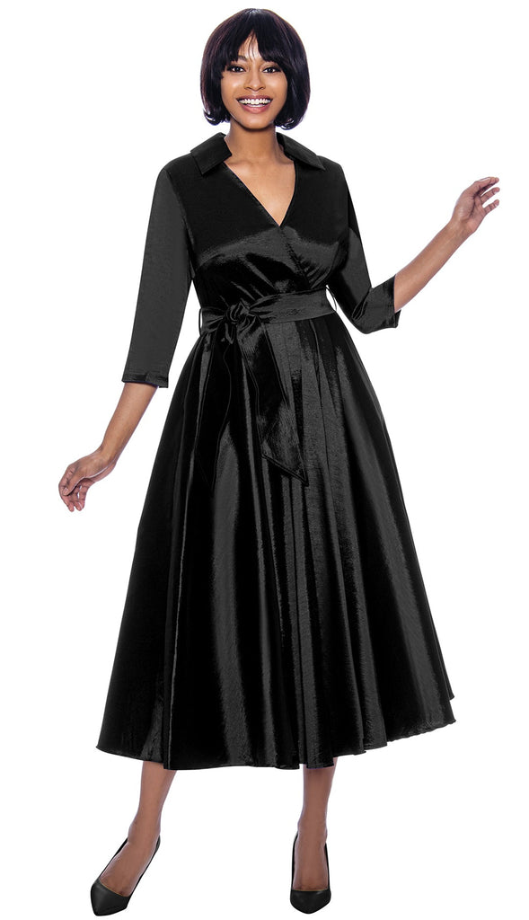 Terramina Church Dress 7869C-Black - Church Suits For Less