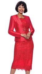 Terramina Suit 7817C-Red - Church Suits For Less