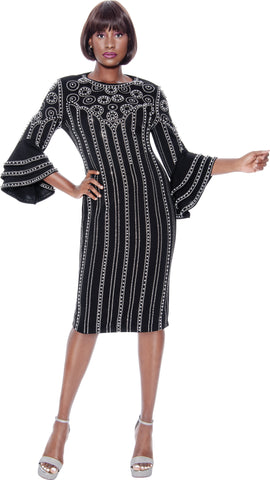 Terramina Church Dress 7119-Black - Church Suits For Less
