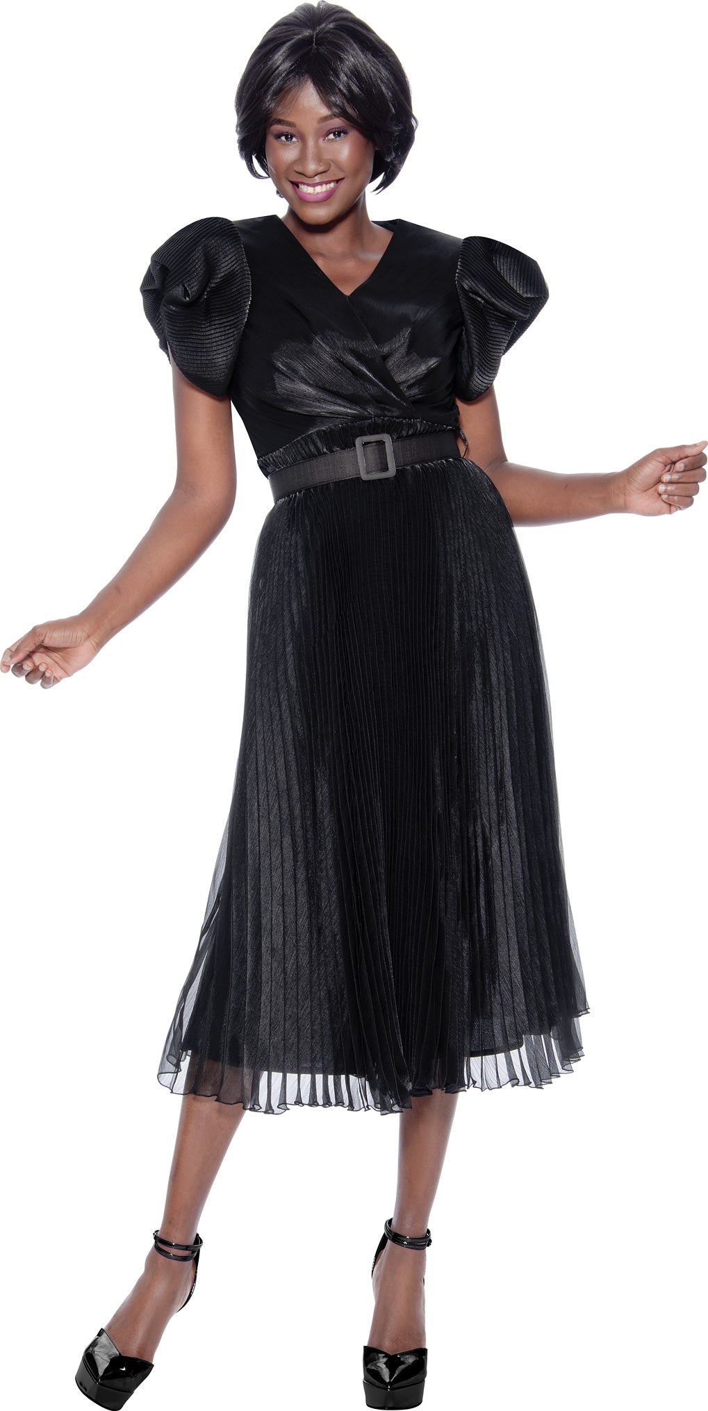 Terramina Church Dress 7869-Black